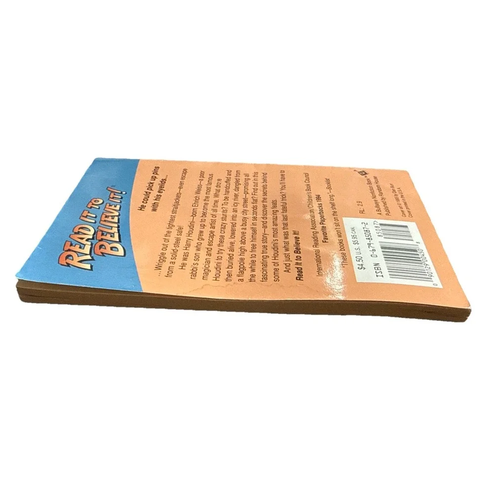 Read‎ It To Believe It Houdini's Last Trick (1995 Paperback)